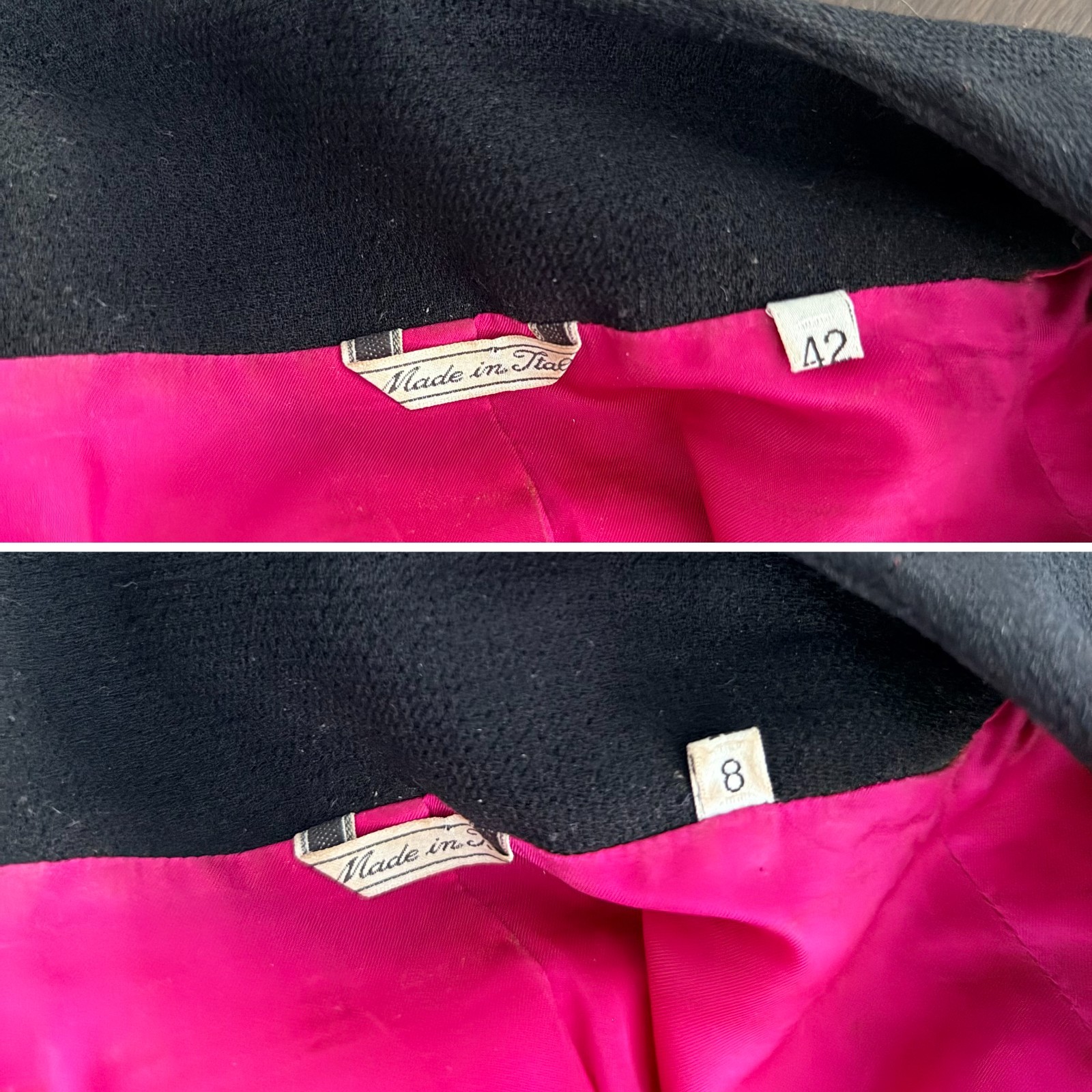 GIANNI VERSACE fuchsia wool blazer size 42 from F/W 1991/92