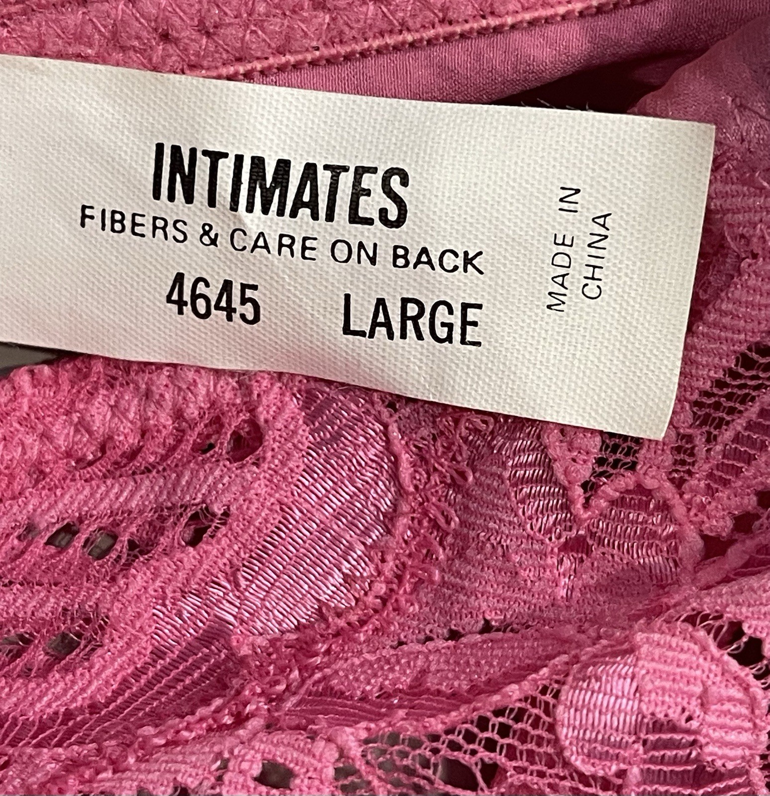 Vtg Christian Dior Intimates Garter Belt Silk Rose Pink Lace Women’s Large NWT