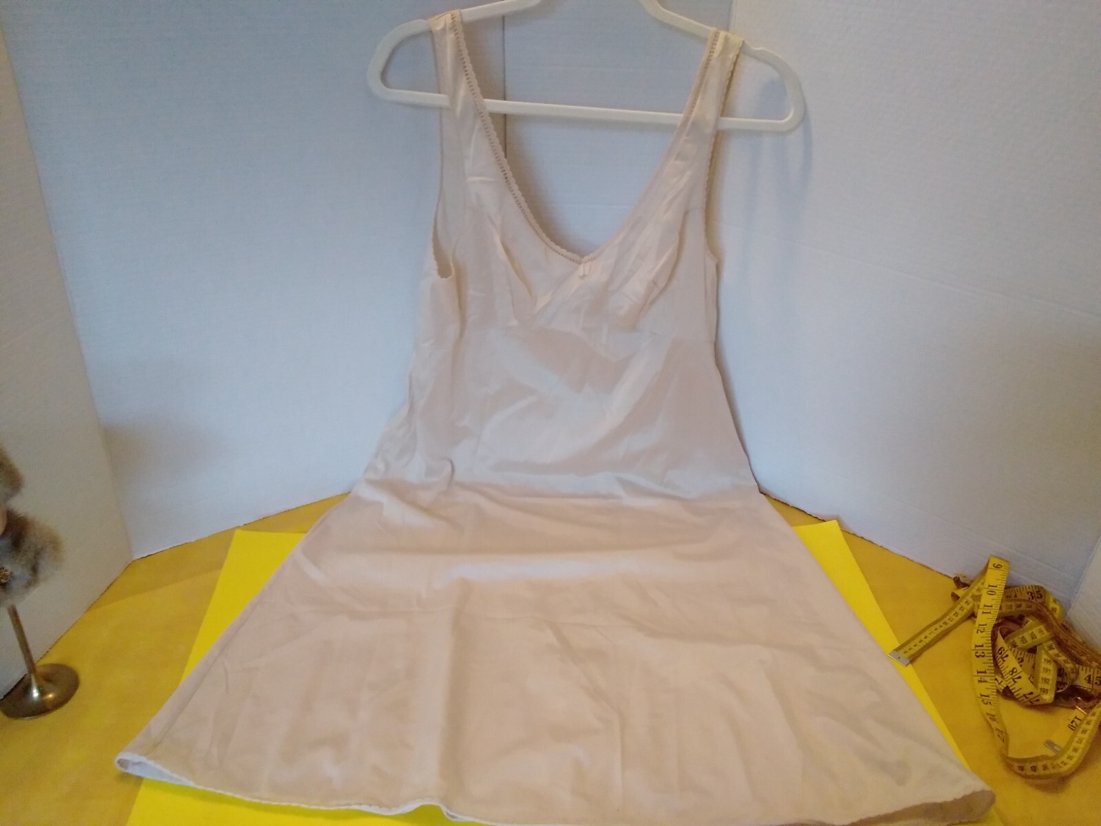 Vintage Full Slip Dress Chemise European Size M-L Triumph Intl Beige