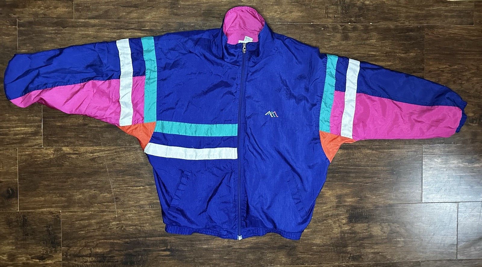 VTG Vintage 80s Windbreaker Jacket Lavon by Cheerful Corp M Original Retro 90s