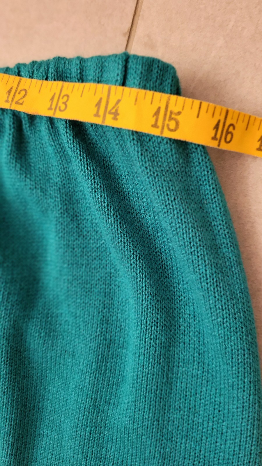 Knit Skirt Suit Lg 2pc Laura byAlyzia 70’s Teal Green Shoulder Pad USA Evc Vtg
