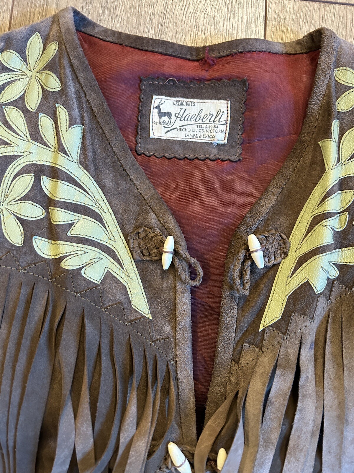 Gorgeous Vintage „Cuera Tamaulipeca” Custom Art Mexican Leather Fringe Jacket