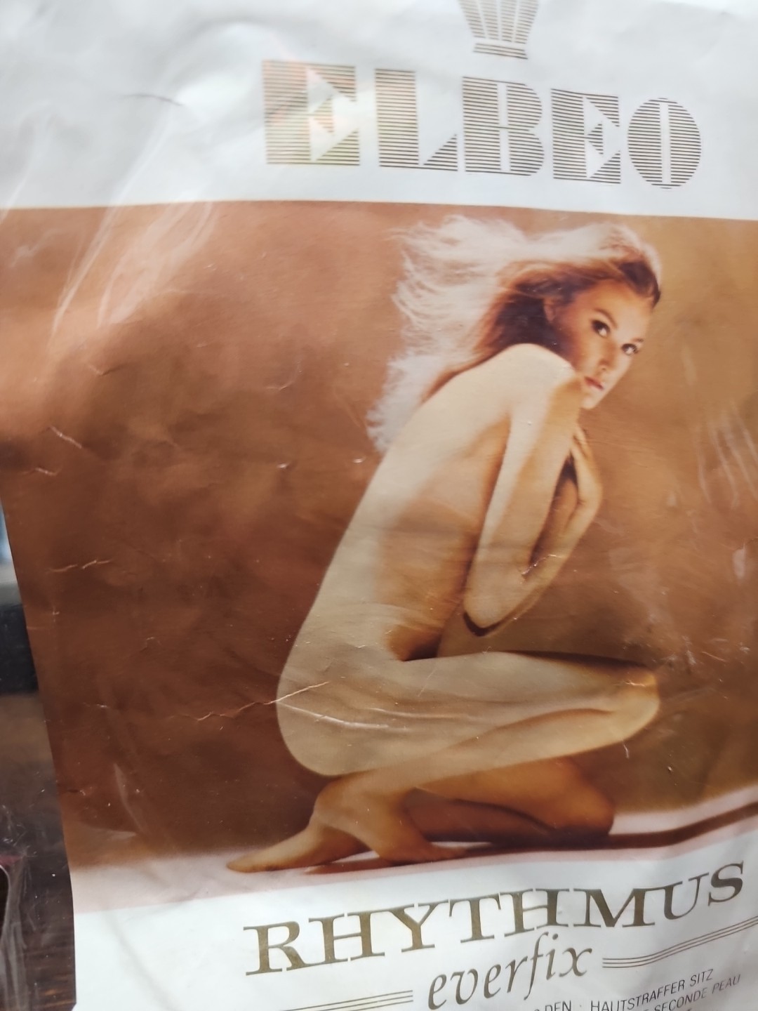 Vintage Elbeo Rhythmus Everfix Seam Free Sheer Tights Nos Amber