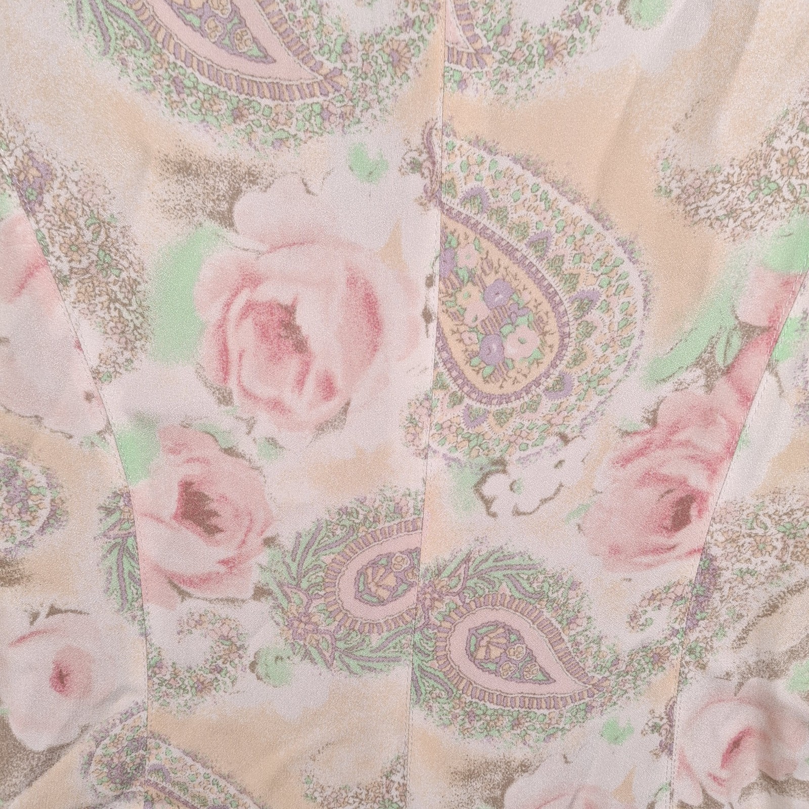 Vintage Ungaro Solo Donna Paris Floral Paisley Blazer Jacket Italy Size 8 / 42