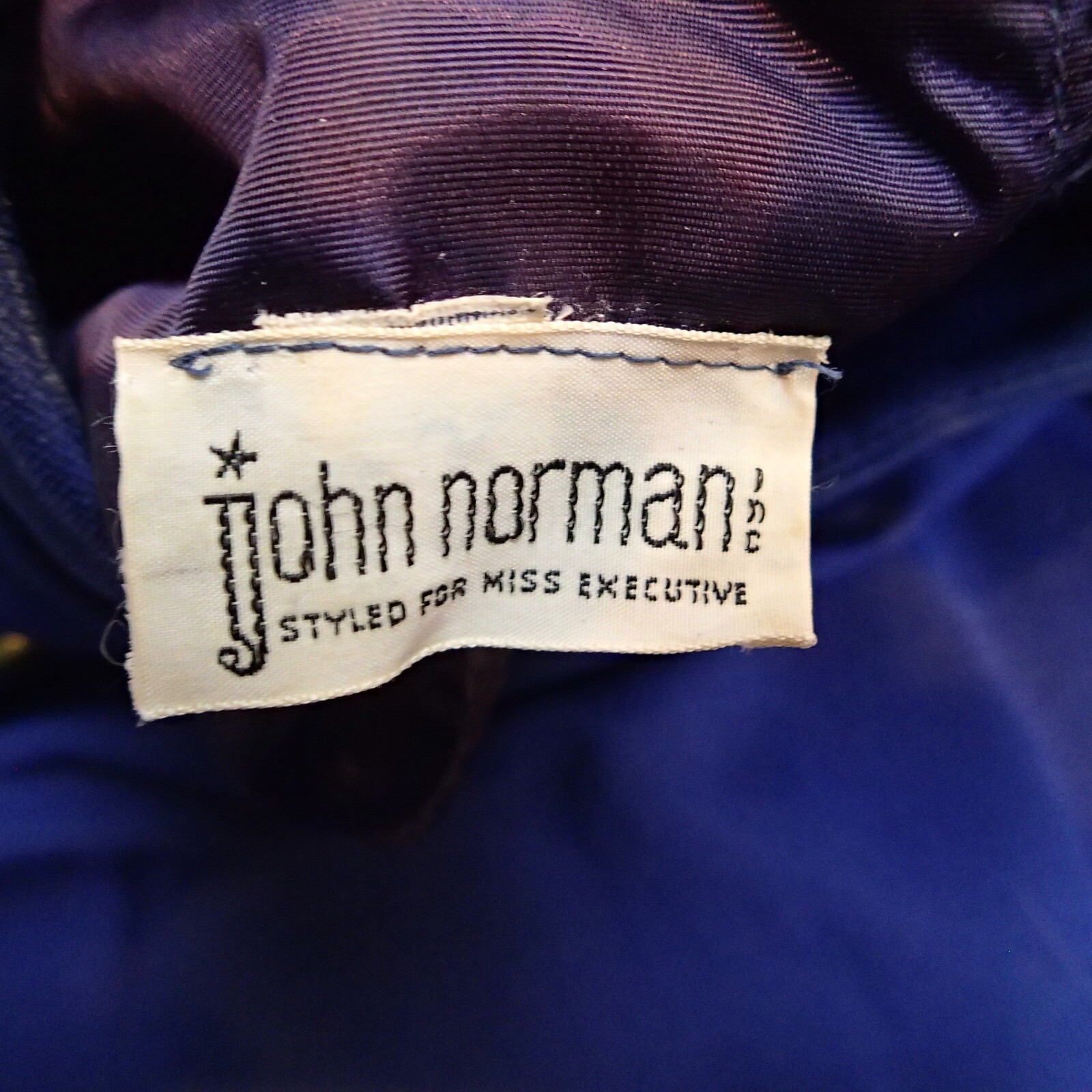 John Norman vtg Blue maroon dark red pleated Pleated Dress 1950s sz 8 S/m ?