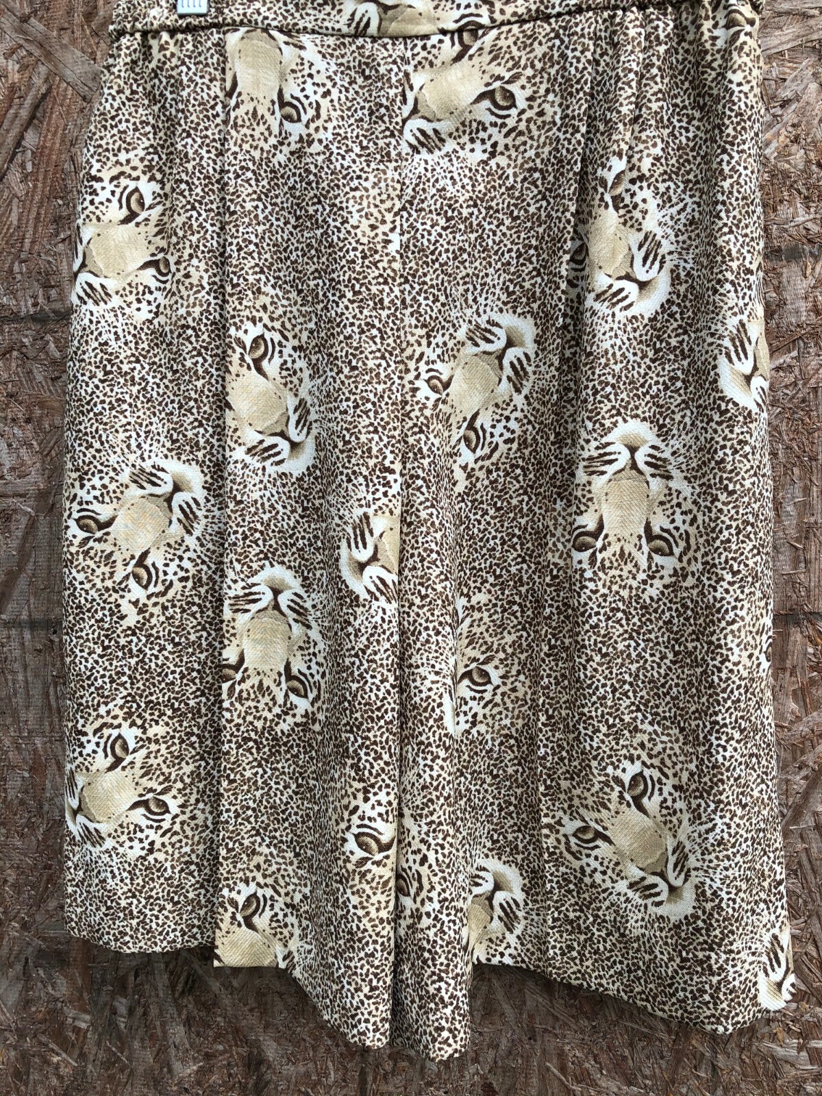 VTG 80s 90s Safari Walking Shorts Mom Tiger king Lion Cheeta Animal Print S