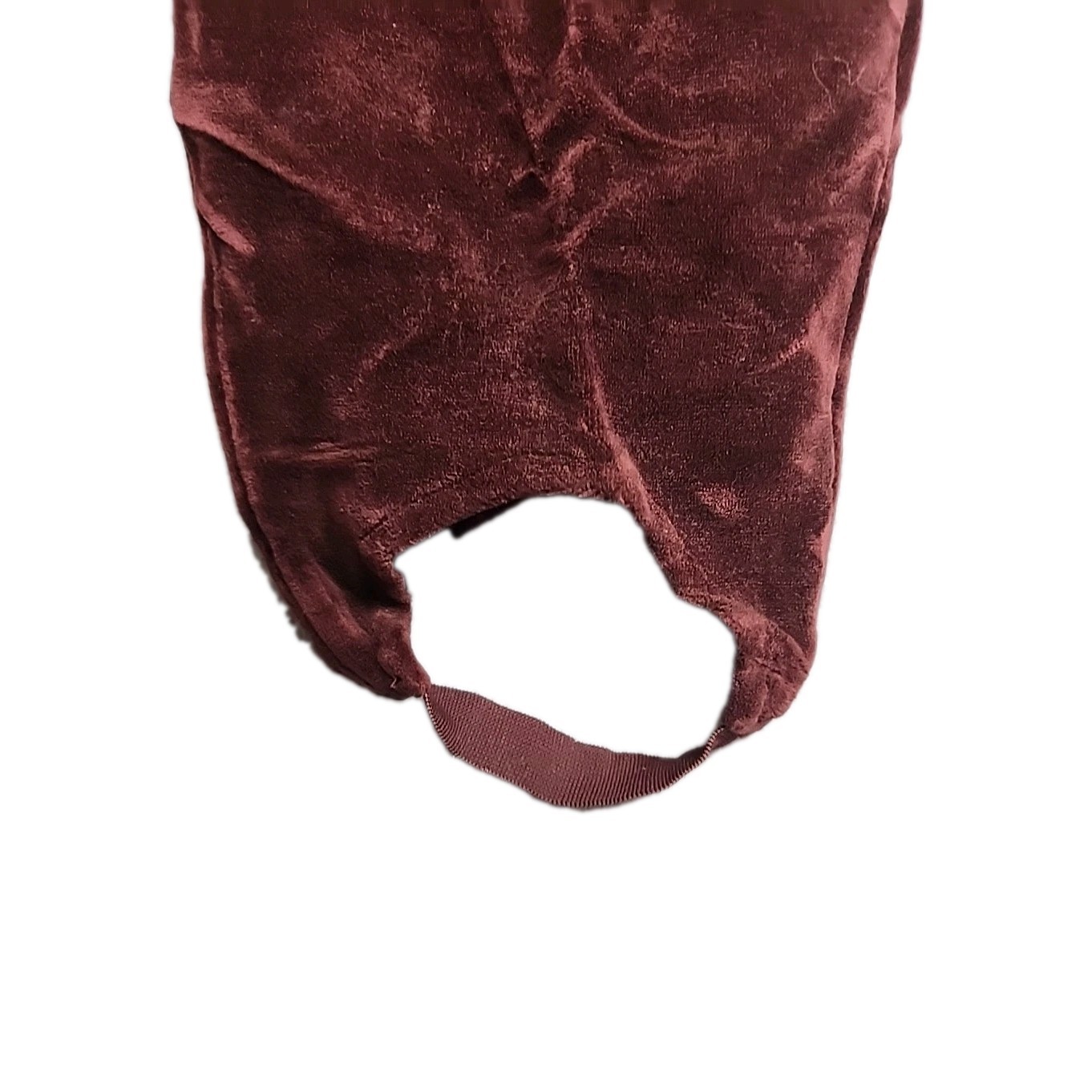 Y2K Vintage Stirrup Pants Yoga Adrian Jordan Velour Sz 22/24 RETRO Maroon 1990’s