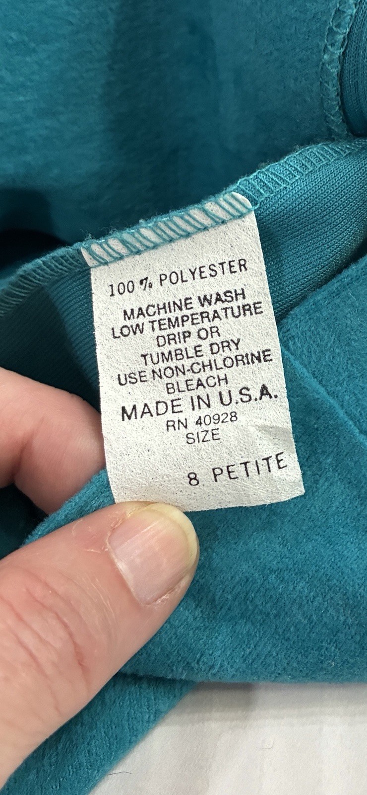 Vintage 80s/90s Pablo Collection Teal Skirt 2 Piece Power Suit Made USA