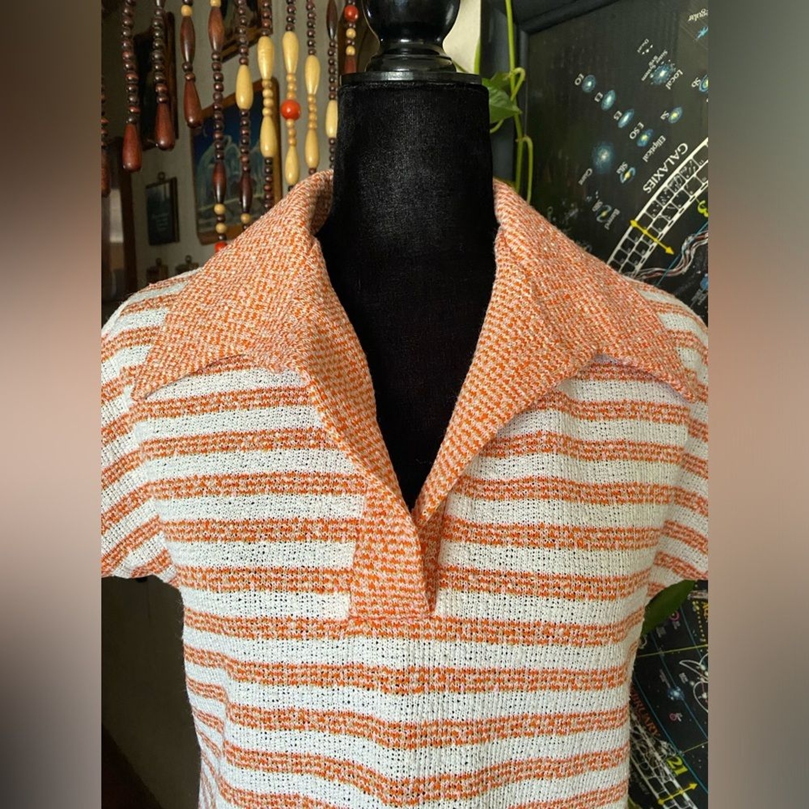 Vintage 1960’s Lane Bryant Union Made Polyester Top! Tall Shop! Large.