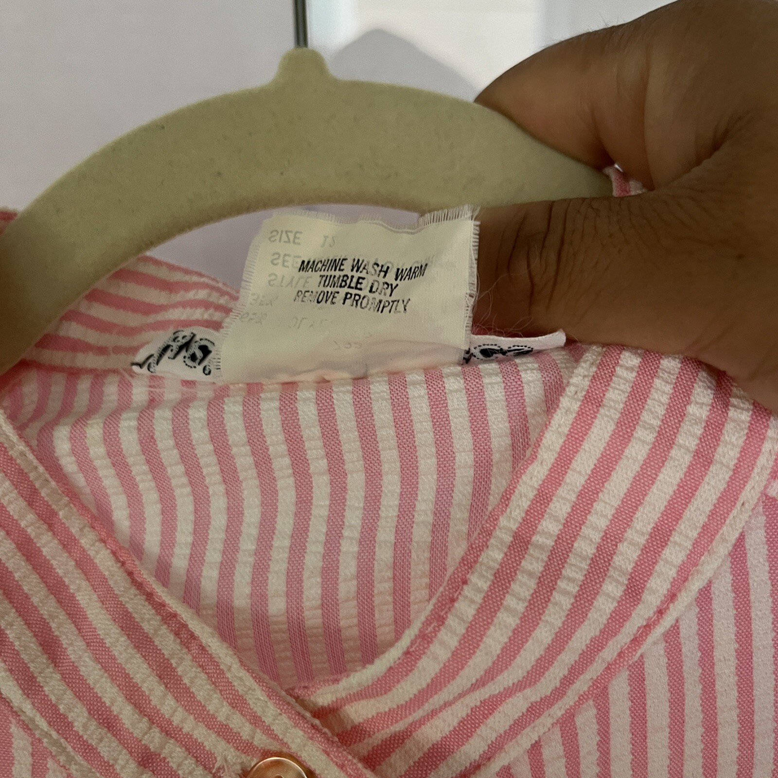 vintage Kenny Classics Shirt Dress pink Belted Fit Flare Button Up Womens sz 12