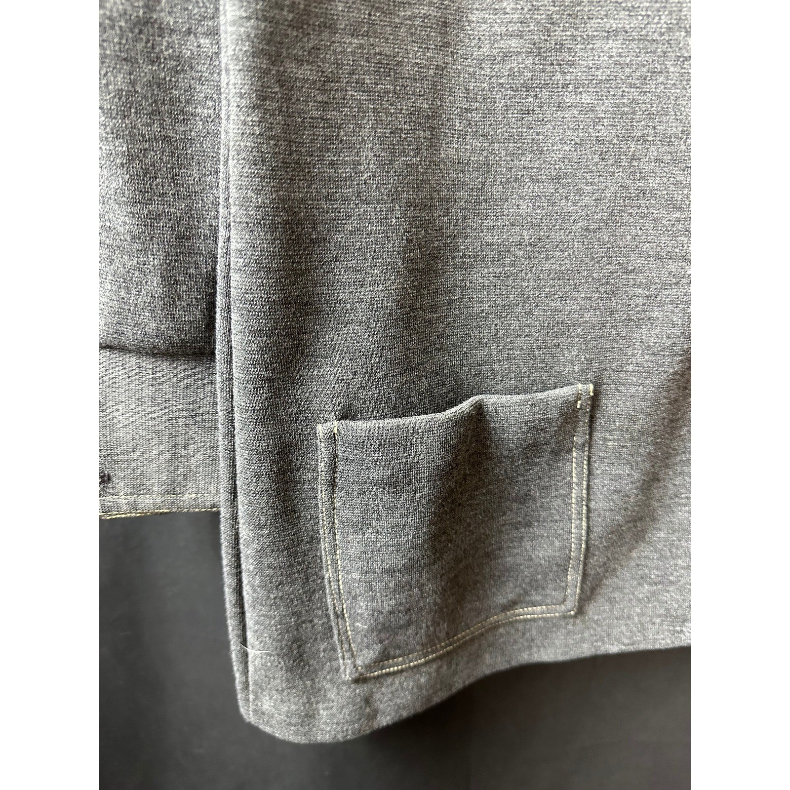 Cos Cob Wool Blend Gray Tunic Shirt Womens Sz Medium Vintage 1960s