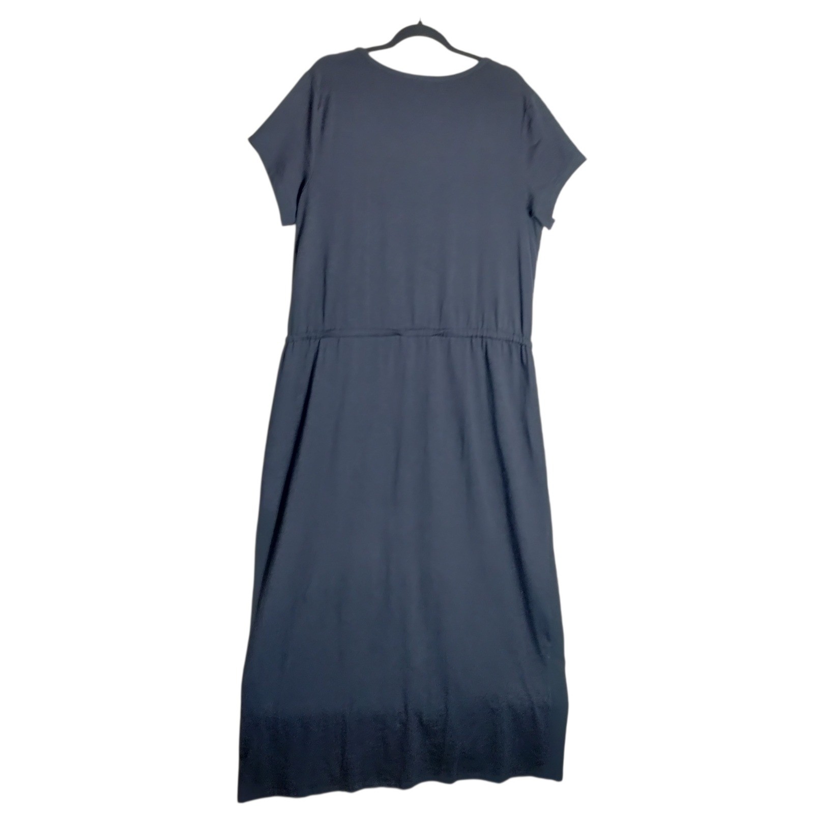 Talbots Black Cotton Modal Tulip Hem Dress Womens 2X Maxi