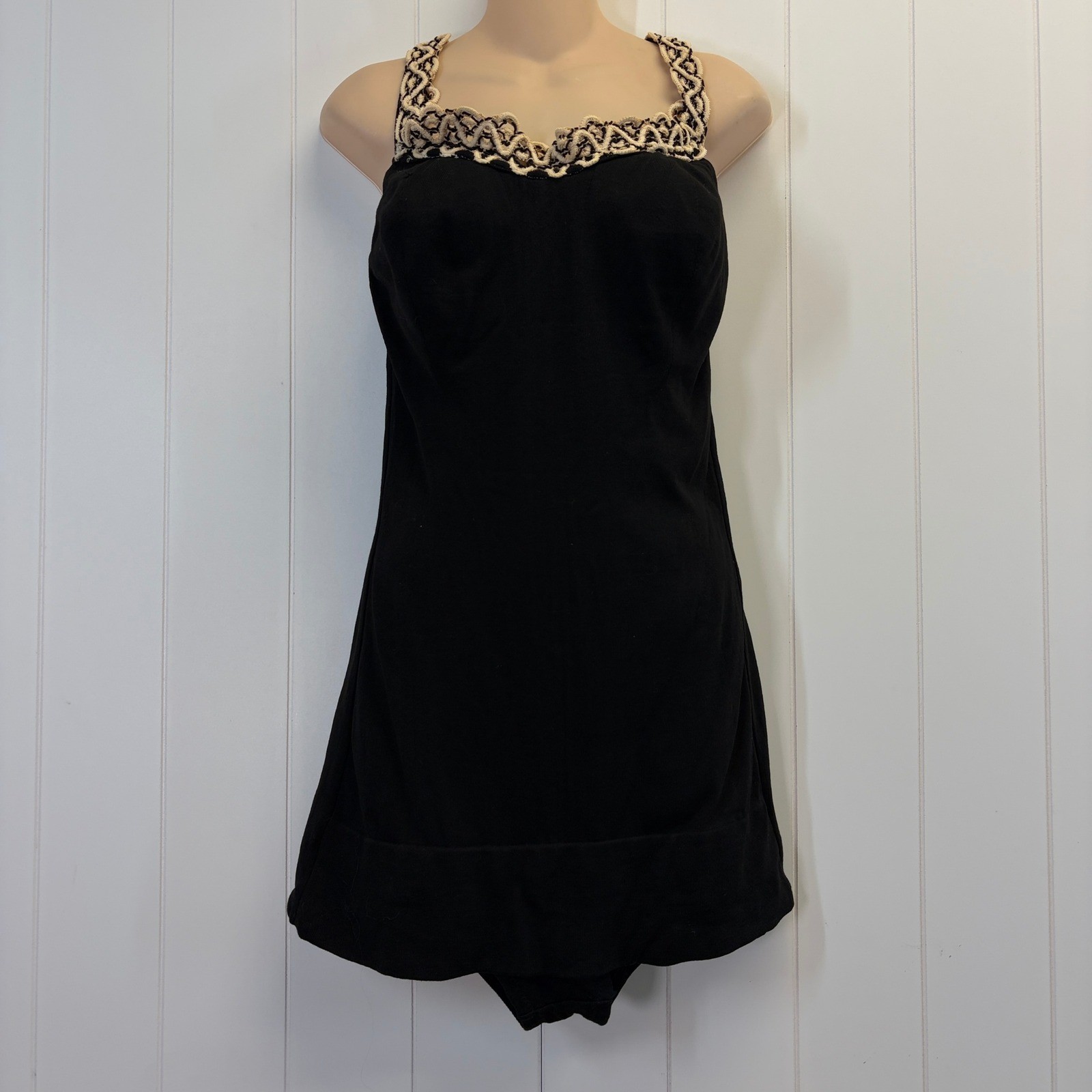 Vintage 60s One Piece Swimsuit Women Size S/M Old Hollywood Classic Rockabilly