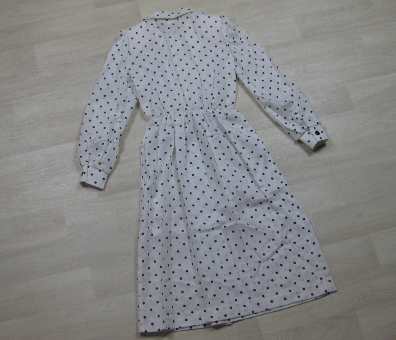 NWT Vintage 80s does 50s Joseph Bruno Midi Dress (4P) Polka Dot New Look NEW
