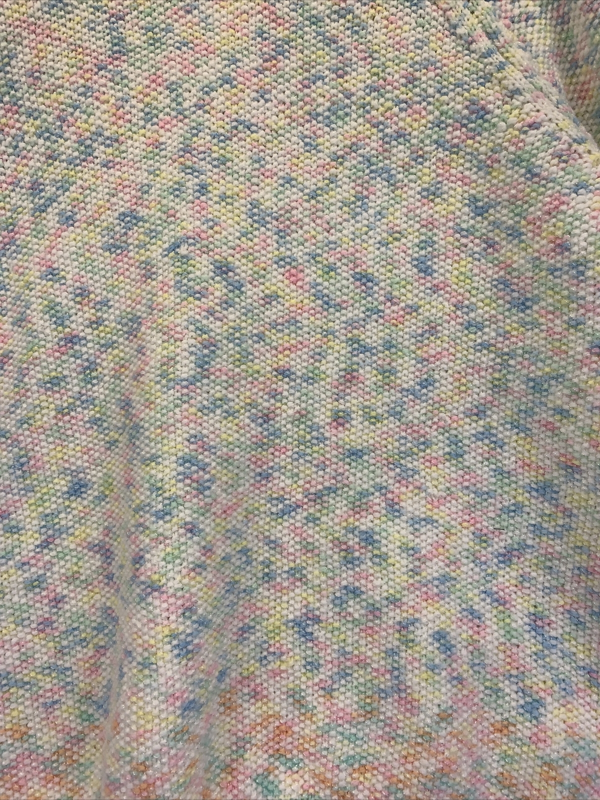 Vintage 1980-90s Handmade Knit Mutli-Color Womens Cardigan Sweater-8037