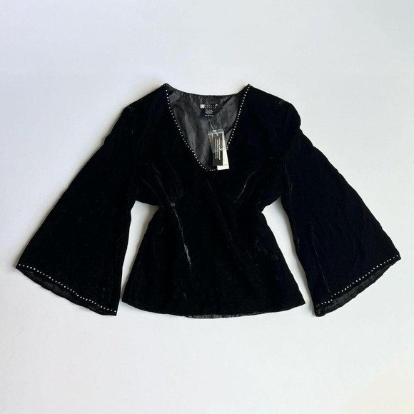 Vintage Carol Little Velvet Bedazzled Top