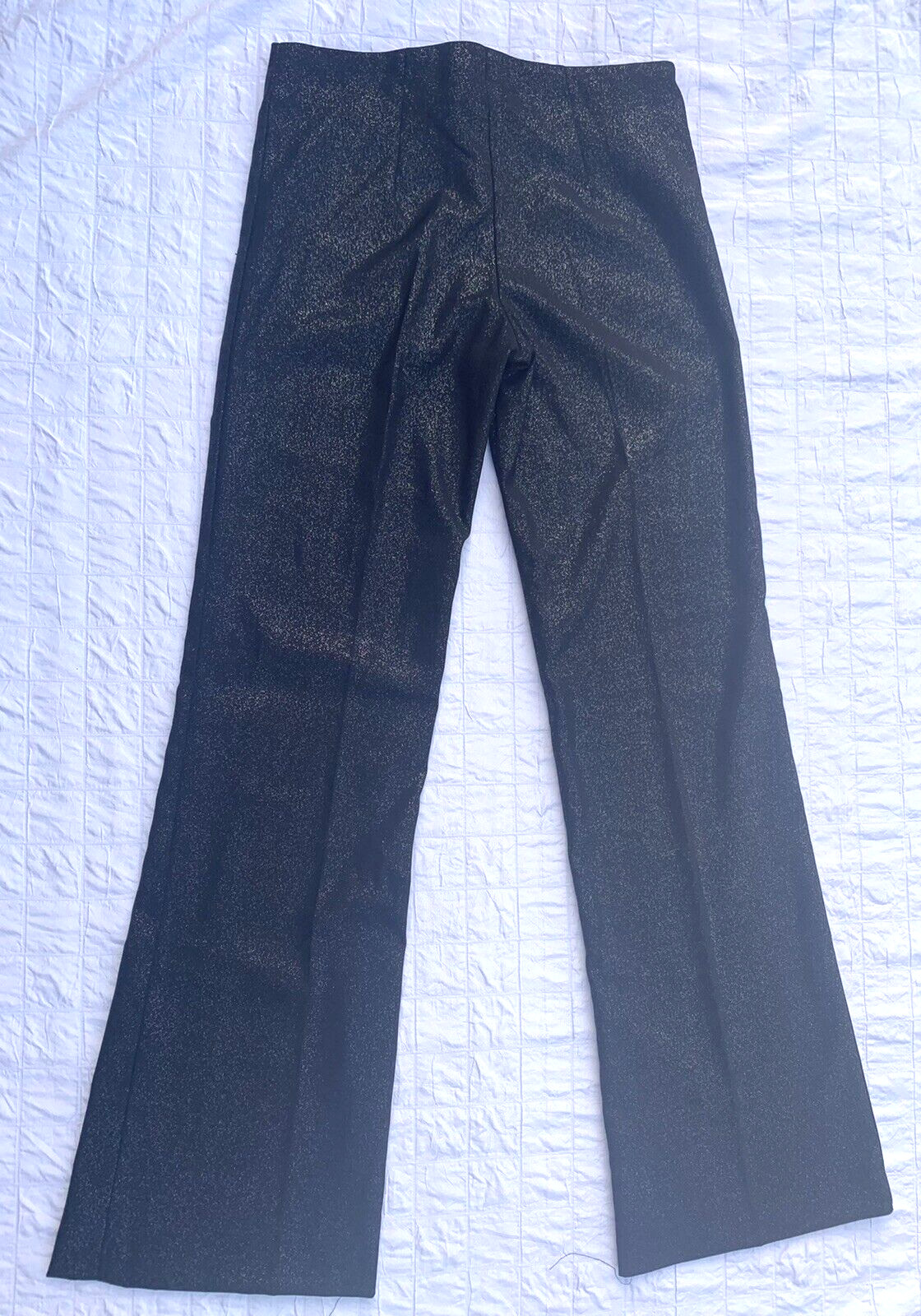Labelle Womens Size 7 30×32 Black Sparkly Shimmer Wide Leg Vintage USA