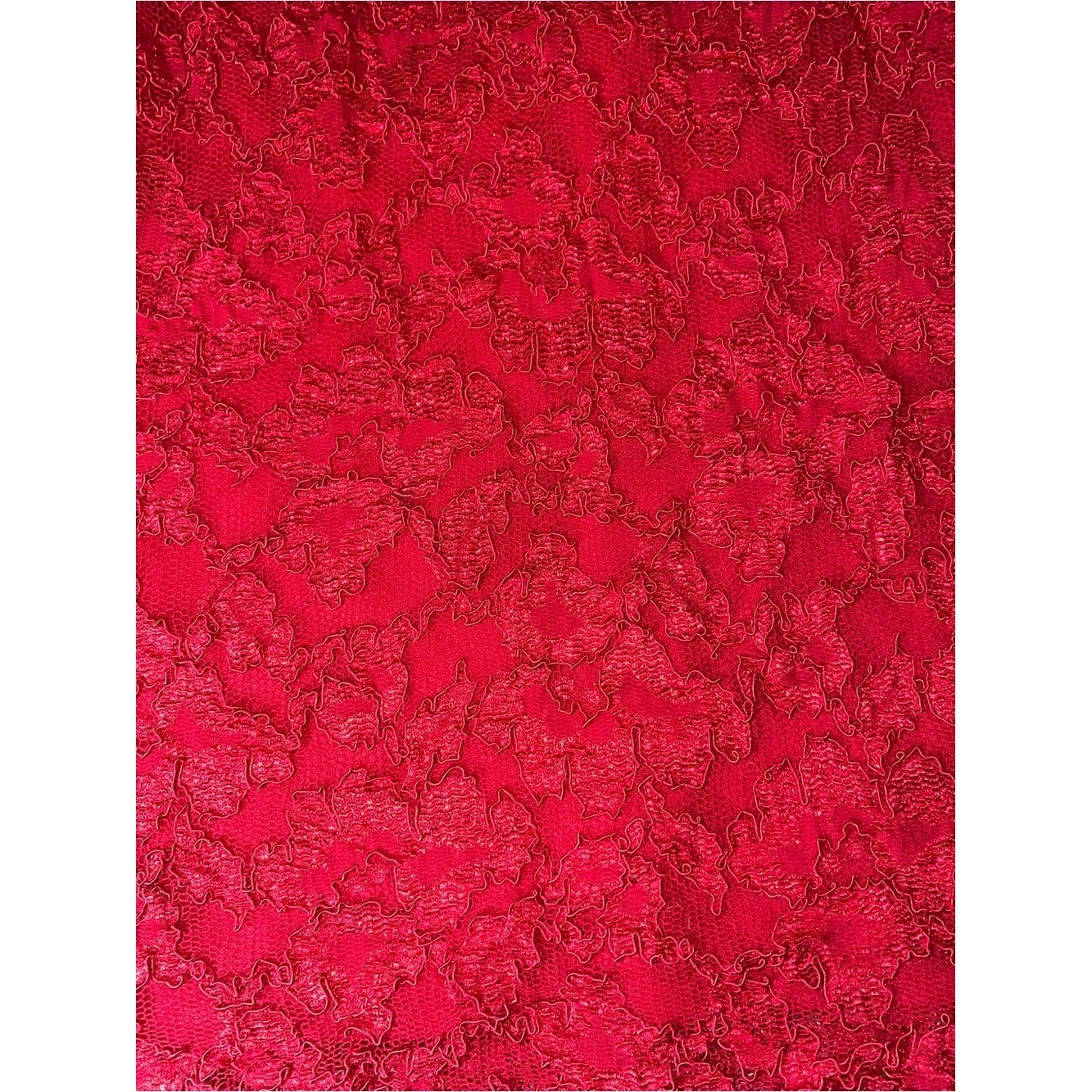 Vintage 90s Molly Malloy All That Jazz Red Lace Midi Dress with choker size 6