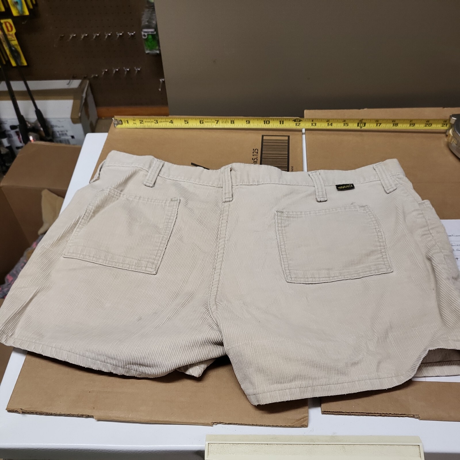 Vintage Maverick Corduroy Womens Shorts 18″ Waist Or 36″ Some Staining See Pics