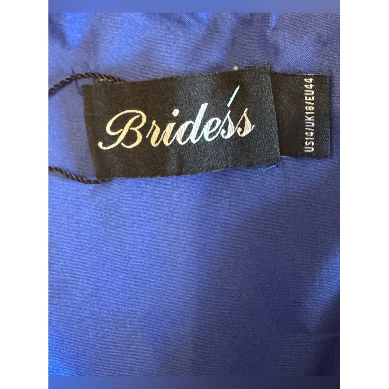 Bridess Royal Blue Chiffon Layered Gown Mother of Bride NWT