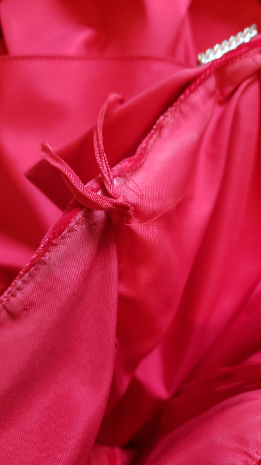 Vintage VTG Int Ladies Garment Workers Union Dress Red Prom Dance Wedding 9 USA