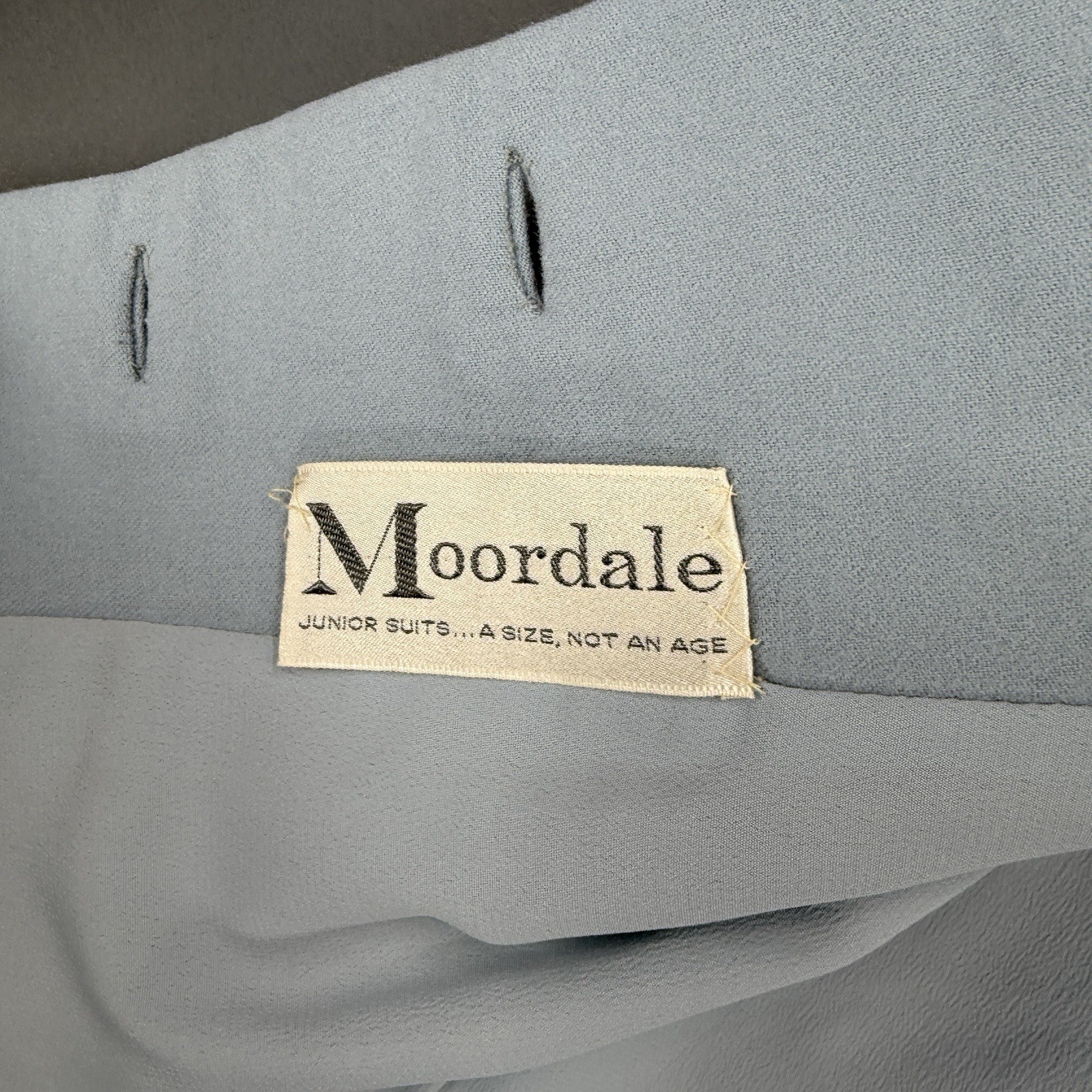 VTG Moordale Junior 50s Wool Jacket Peter Pan Collar Light Blue McEwen Thompson