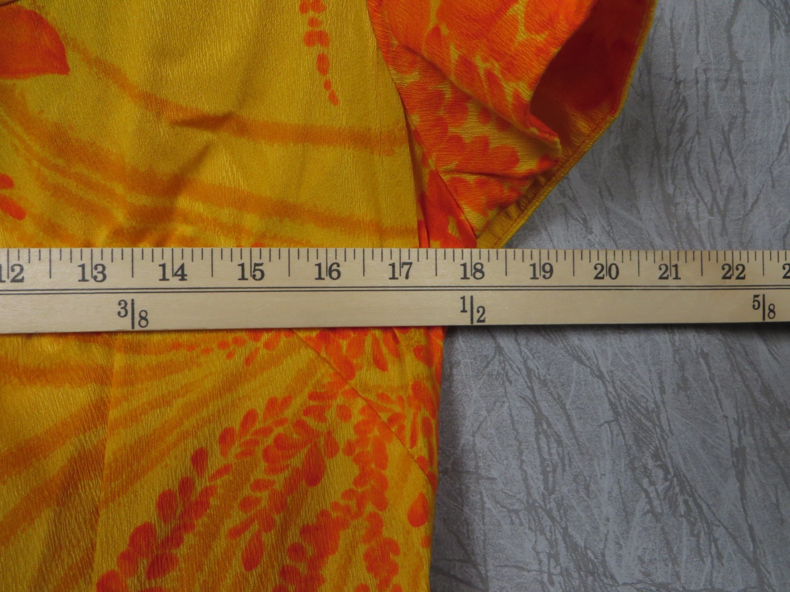 Vintage 1960s Penneys Hawaii Tropical Cotton Maxi Dress Mod Aloha Women Size 12