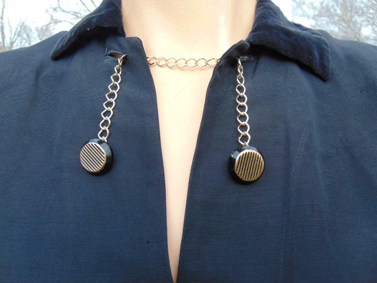 VTG 40S JUNE BENTLEY BLACK FAILLE & VELVET SKIRT SUIT BELTED JACKET 26W