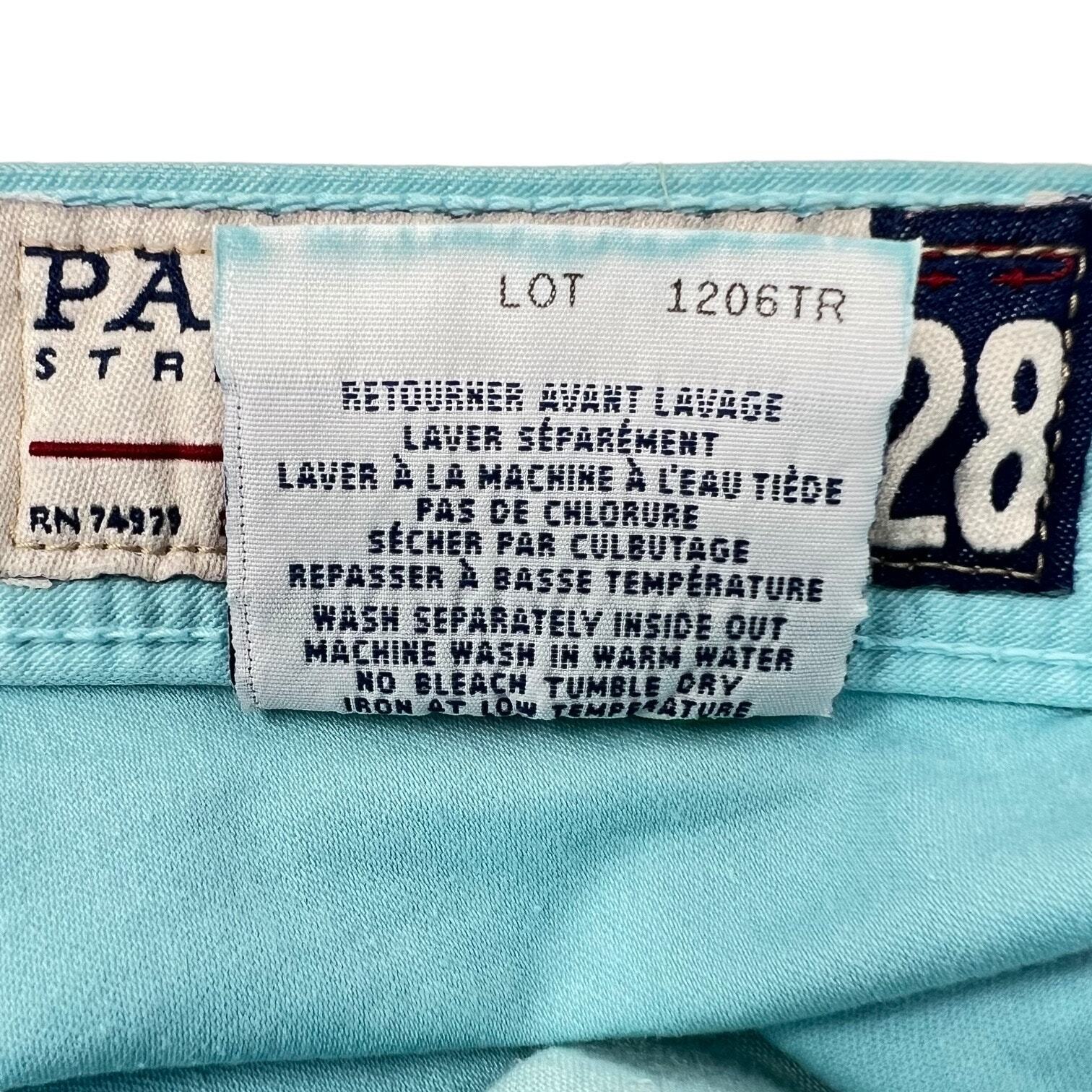 Vintage Parasuco Jeans (S) Turquoise Stretch Mid-Rise 80s/90s Canada 8016