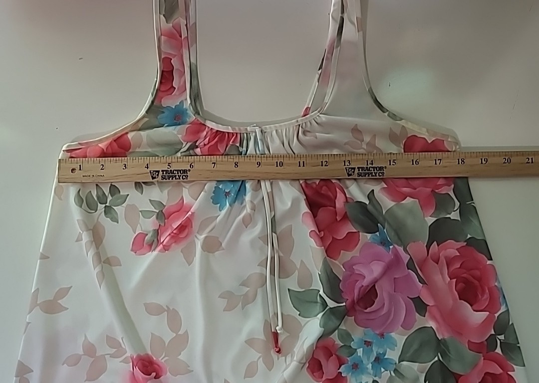 Vintage 60’s Travel-Lite By Boutique Gown M Colorful Fun USA Roses