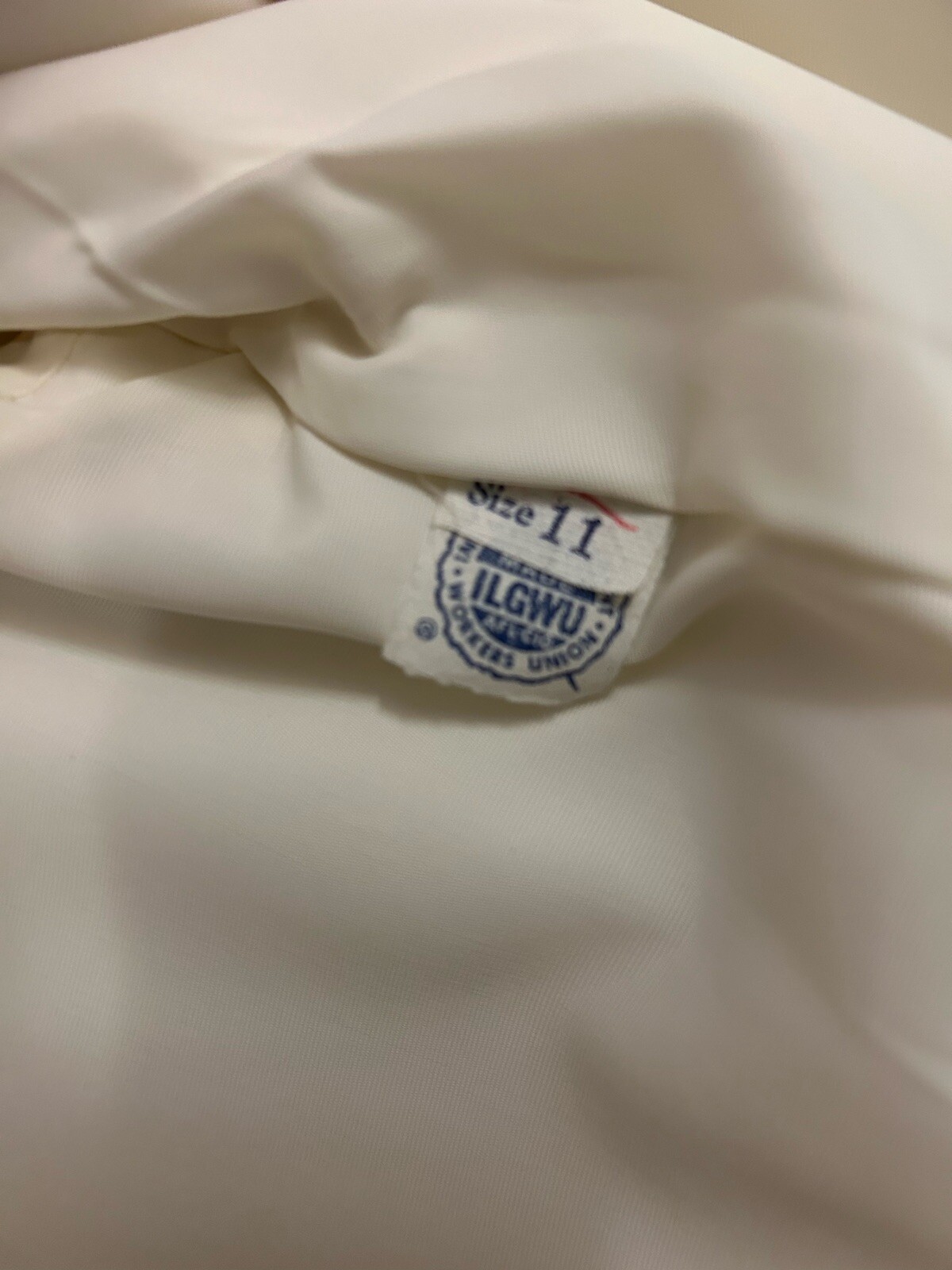 VINTAGE 60’s Union Made Three Button Empire Waist Ivory MAXI COAT Sz 11 Jackie O