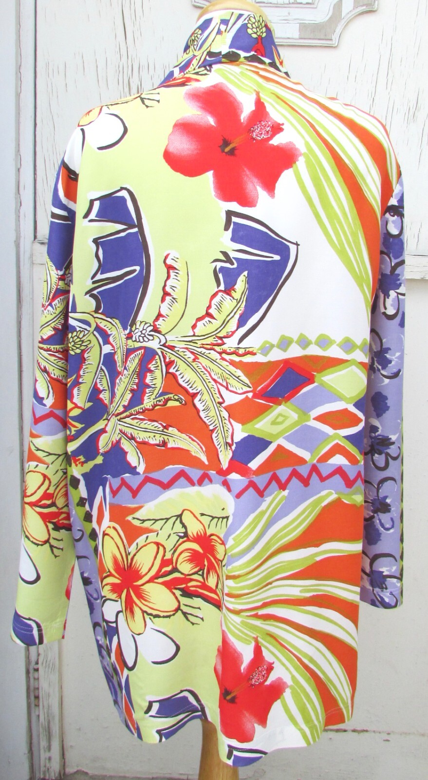 VINTAGE 90’s HAWAIIAN JACKET Floral Women’s MELROSE-XL