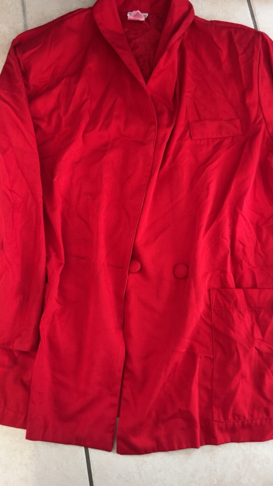 Vintage Bentley WOMENS RED 3/4 SLEEVE JACKET BLAZER – SIZE 17-18