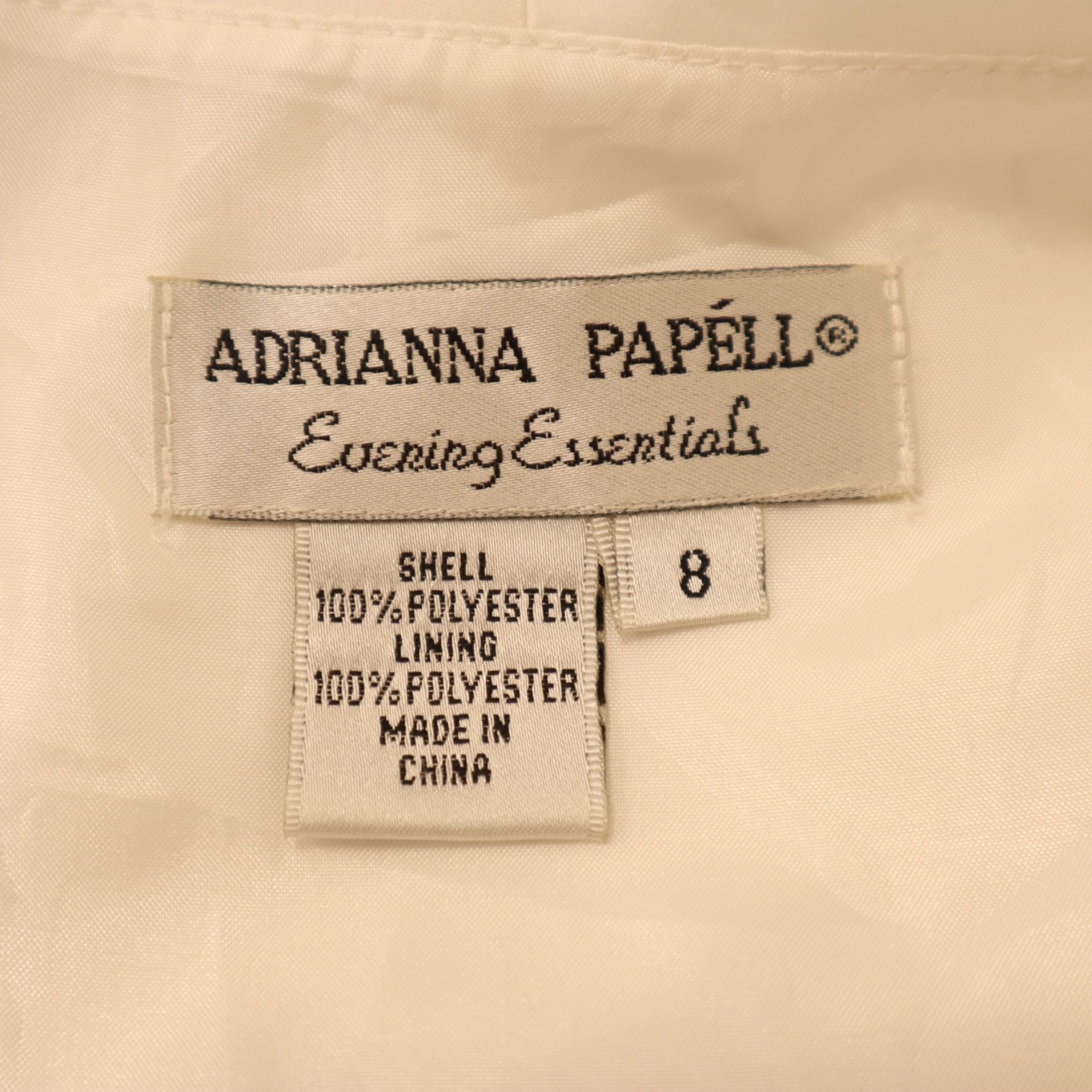 Vintage Adrianna Papell Evening Essentials Jacket Top Sheer Sleeve Women’s 8