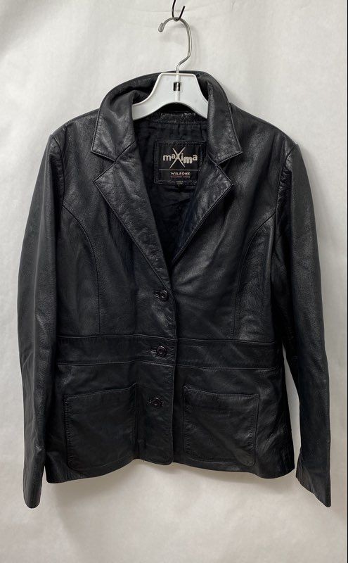 Wilsons Maxima Women’s Leather Blazer – Size L Vintage