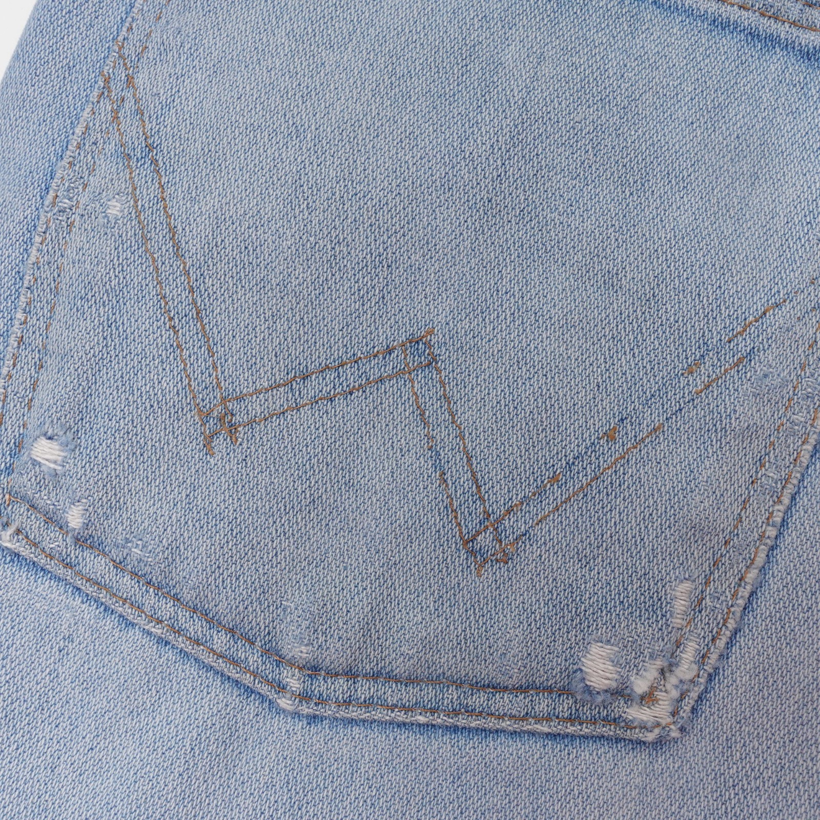 Vintage 70s Wrangler No Fault Denim Jean Shorts Made in USA Size 30 4″ Inseam