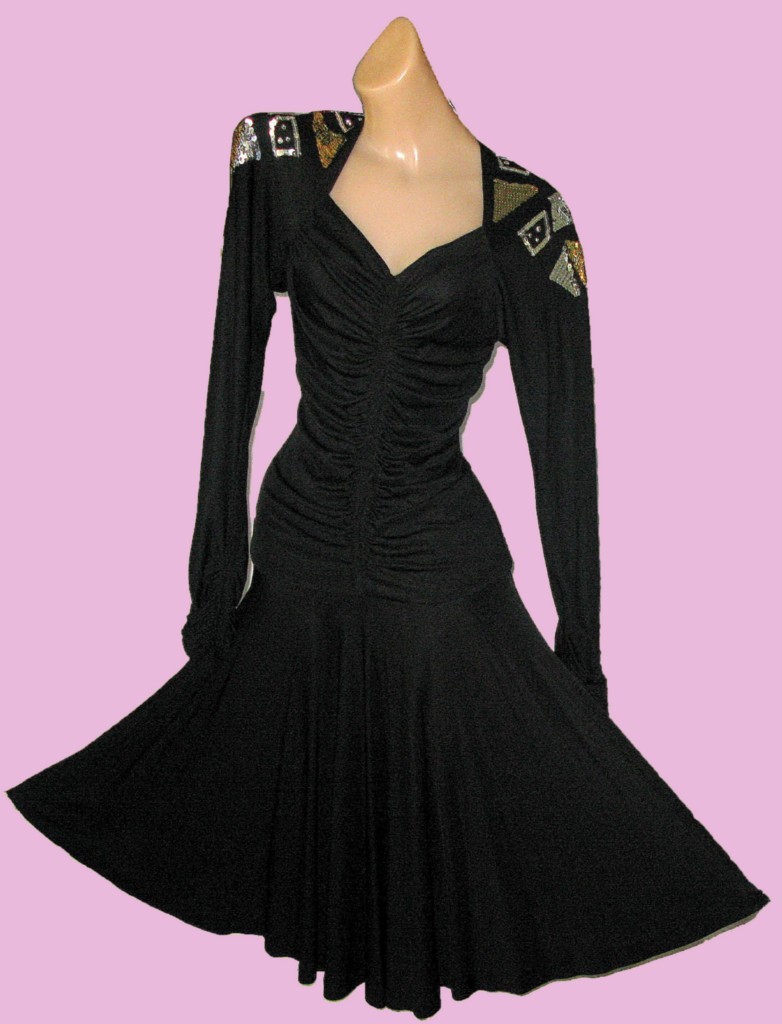 VINTAGE Jill Fitzsimon 1970s-80s Original Sexy Disco Cocktail Glamour Dress