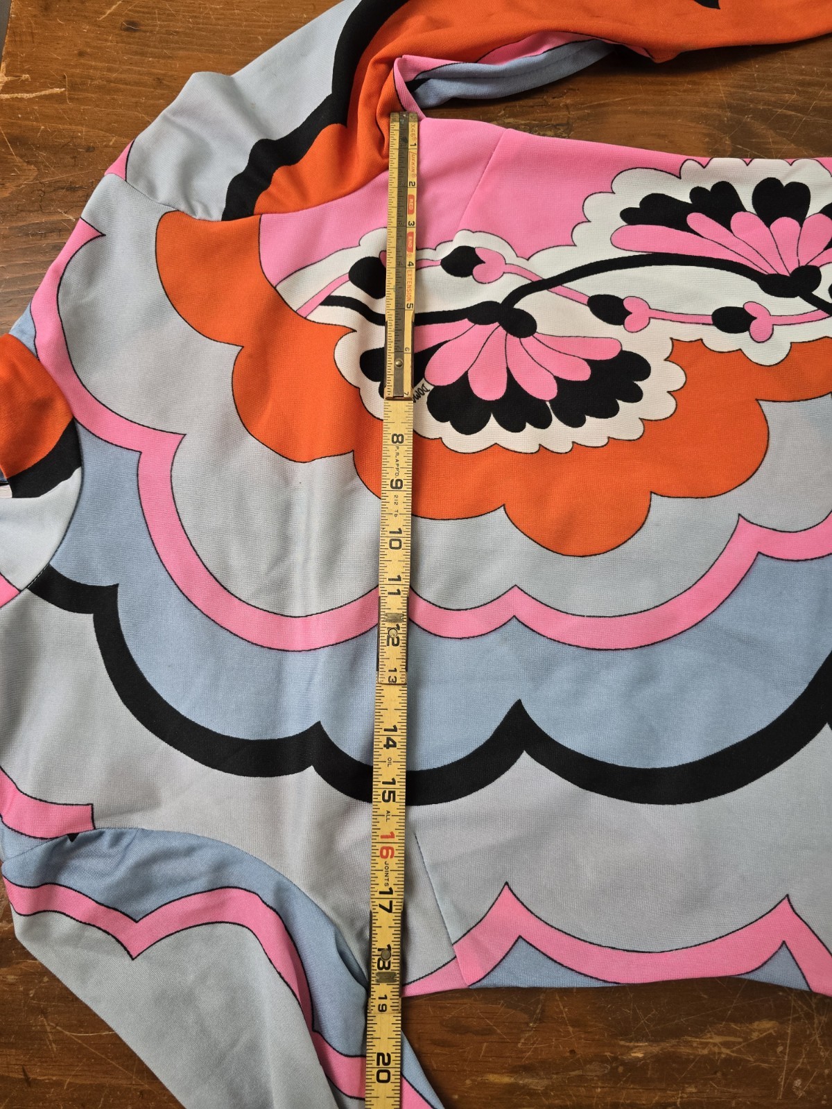 60’s Domani Knits Polyester Hippie Mod Dress Sz~12/L w/ matching belt