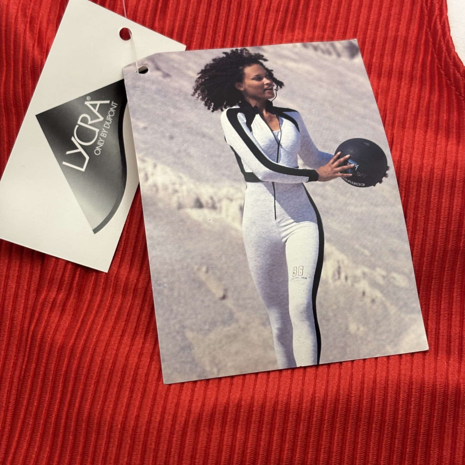 Rare 1997 Vintage Candy Jay Flame Red Aerobics Unitard