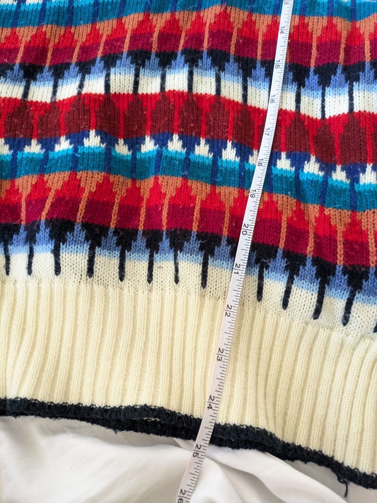 Vintage 90s Grandpa Sweater Cozy Knit Colorful Slouchy Unisex Grunge
