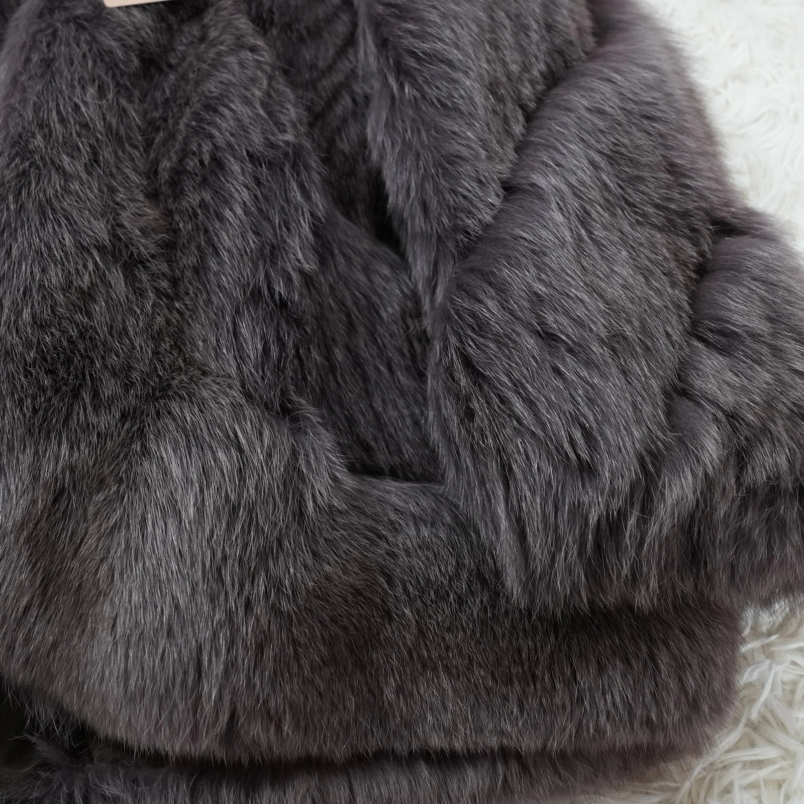 Amethyst Deyd Fox Fur Coat EMBA – Genuine Vintage Fur From Japan