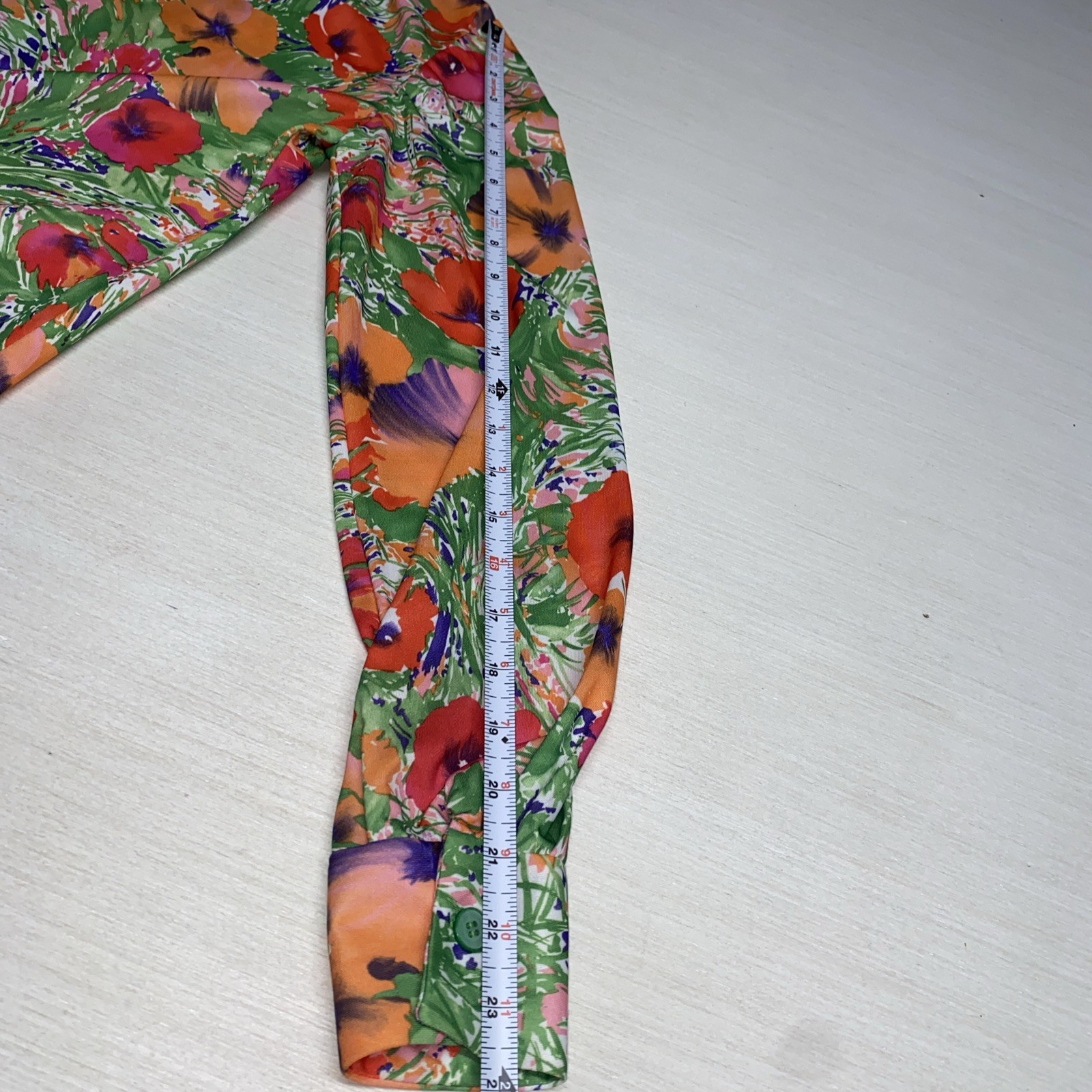 70s Psychedelic Flower Dagger/Butterfly Collar No Brand Women’s Small Orange/red