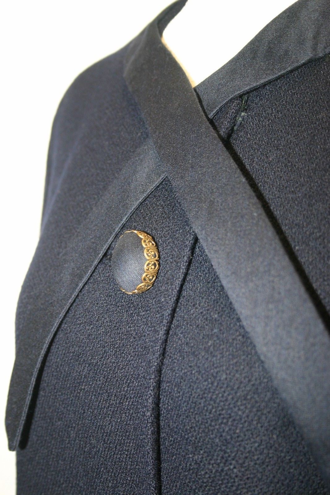 Vintage 1940s Hirsch Ladies winter jacket Navy Blue monarch new york