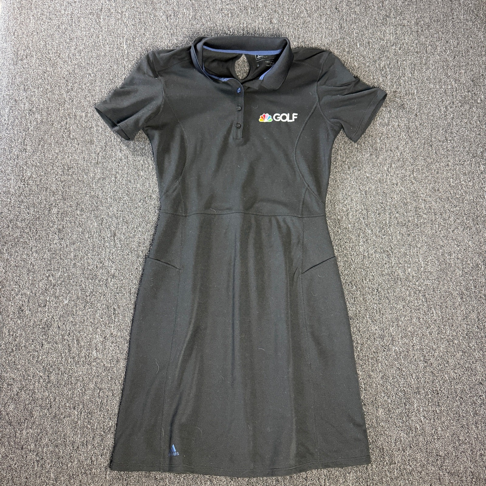 Vintage Y2k Adidas Team Issue Golf Channel Black Breathable Golf Dress Women’s 4