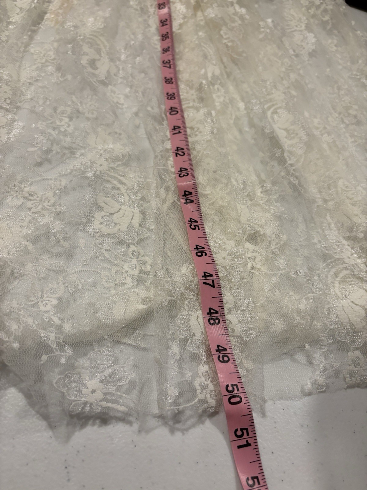 Vtg 90s CLAIRE PETTIBONE Babydoll Sheer Lace Silk Nightgown Robe Dress S Bride