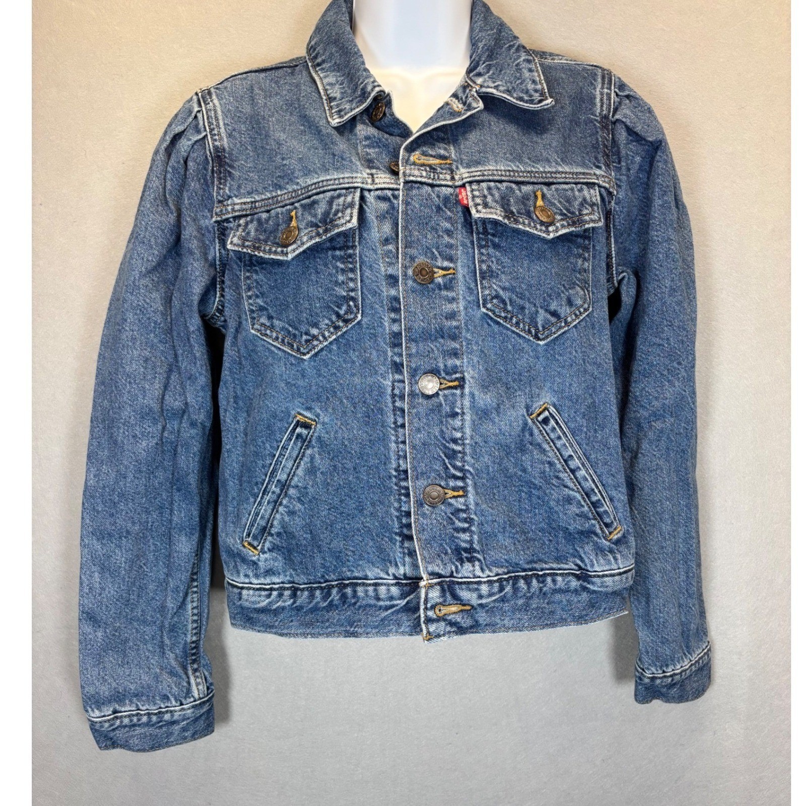 Levi’s Original Puff Sleeve Trucker Isabel Size XS denim jean jacket