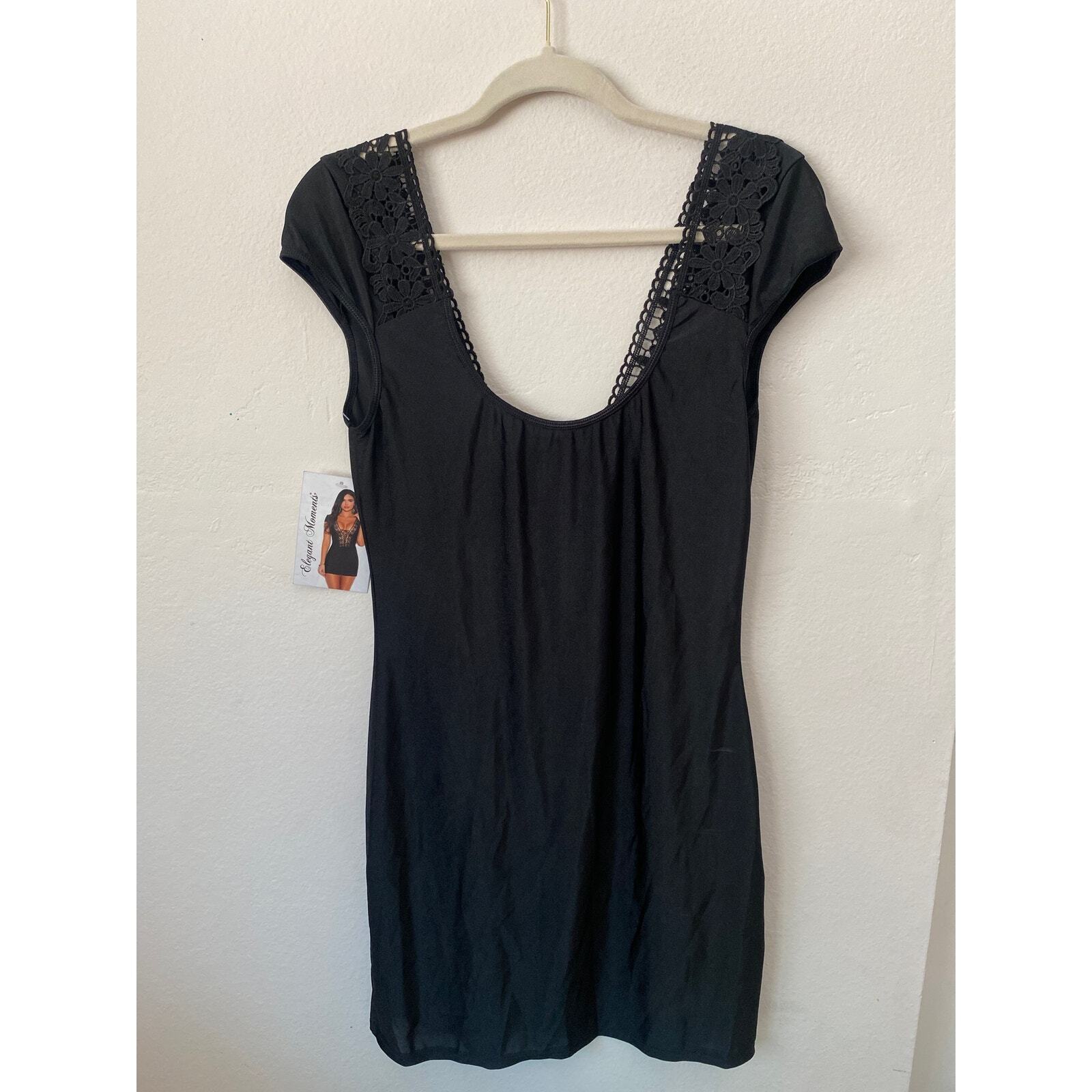 Elegant Moment Black Mini Dress M