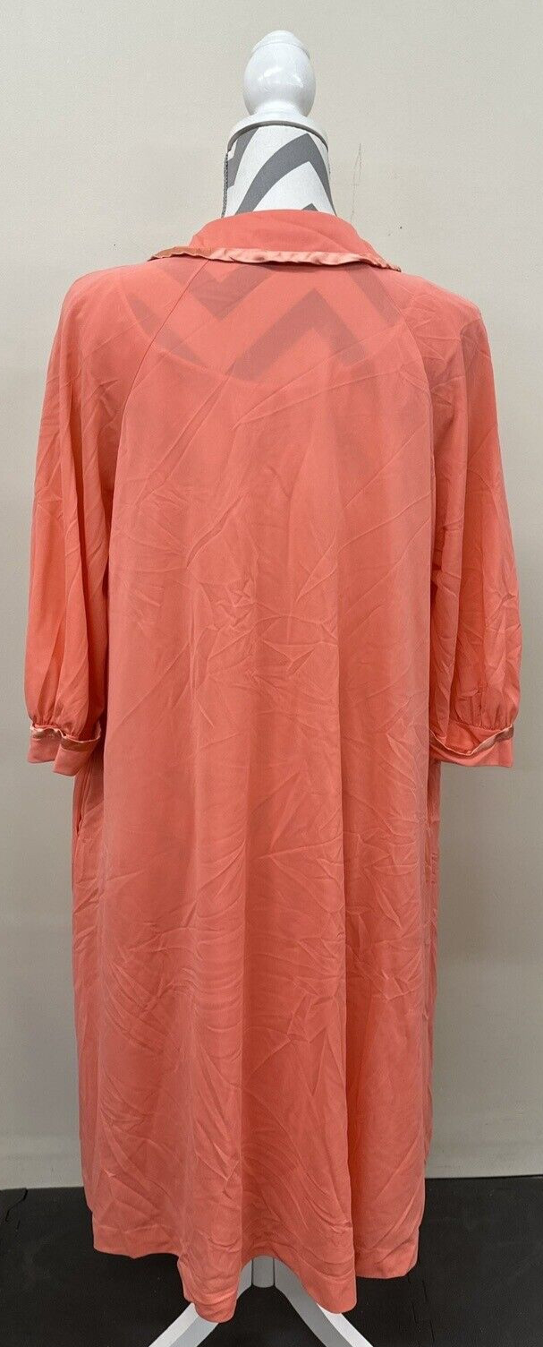 GOSSARD ARTEMIS 3 Piece Vtg Peignoir Robe Nightgown Set Chiffon Nylon Medium FS