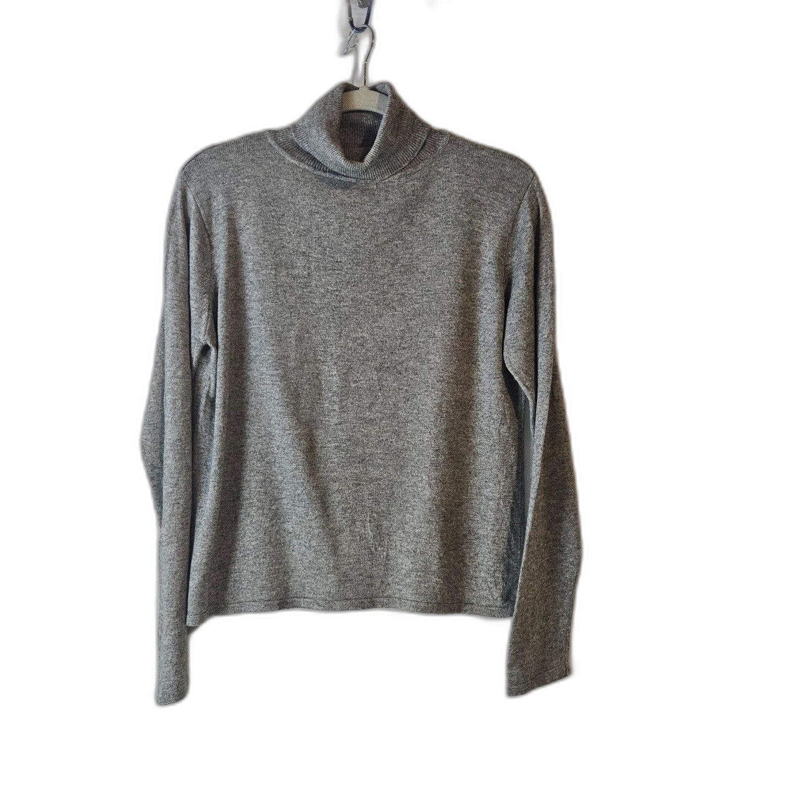 VTG Oleg Cassini Silk Cashmere Turtle Neck Fine Knit Sweater Modern Medium