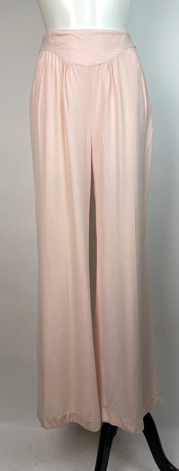 Vintage 70s PLACE TWO Lounge Wear 2 Piece Pants and Top set, Pink Minor fading 7